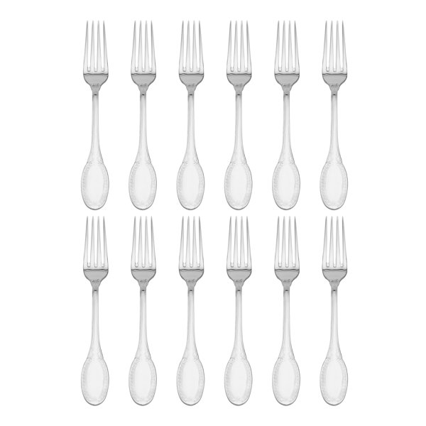 Wallace Hotel Lux 77Piece 18/10 Stainless Steel Flatware Set, Silver